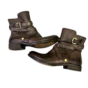 Miz Mooz Brown Combat & Moto Boots